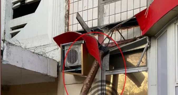 На російську багатоповерхівку впала частина ракети, яких немає на озброєнні в Україні