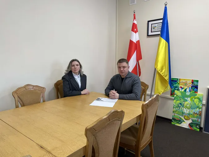 Заступник голови Волинської ОДА Тарас Шкітер та Лілія Бойко