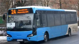На вулиці Луцька виїхав новий автобус з Фінляндії (фото)