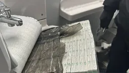 На Ягодині в санвузлі потяга службовий собака прикордонників виявив сховок з цигарками (фото)