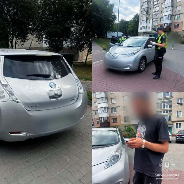 Ніколи не отримував прав: у Луцьку спіймати водія під кайфом, який утікав від поліції (фото)