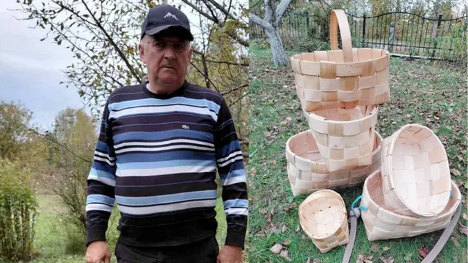 Пенсіонер з Волині робить із сосни коробки, які розкуповують на базарі (фото)
