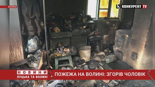 На Волині в пожежі на дачному масиві загинула людина (фото, відео)