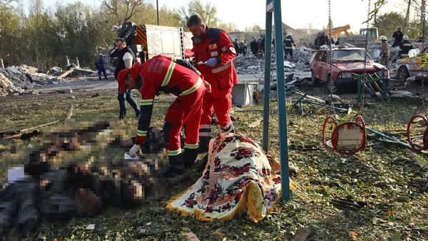 Russians strike cafe-shop in Kharkiv region: 52 dead