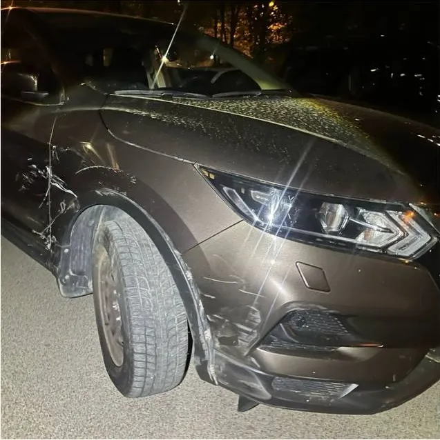 У Луцьку п'яний водій «не помітив» припаркований Nissan (фото)
