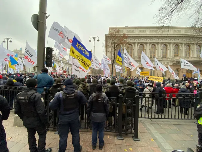 «Підприємців – десять тисяч, поліції – п'ять»: чому волиняни мітингують у Києві (фото)