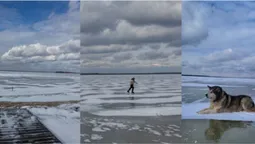 Краю не видно: Світязь перетворився на крижану пустелю (фото)