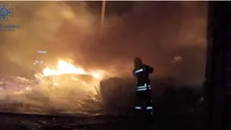 У Ковельському районі горіли деревообробні матеріали (фото)