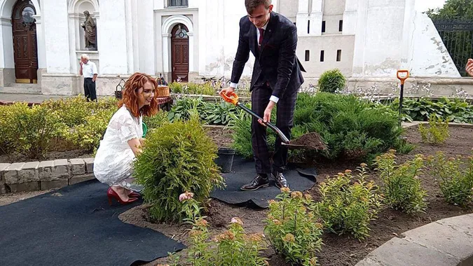 Стару частину Луцька озеленили (фото)