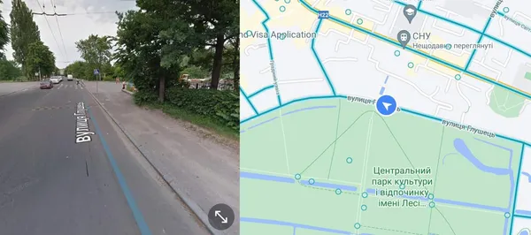 У Луцьку неподалік входу в центральний парк облаштували зупинку (фото)