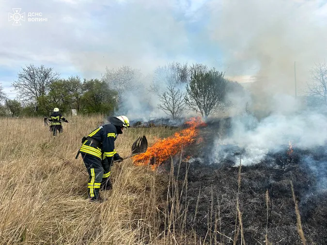 Великдень у вогні: на Волині займання виникали одне за одним (фото)