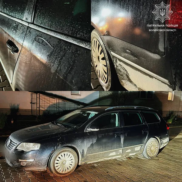 У Луцьку п'яний гонщик розтрощив чужу автівку і втік (фото)