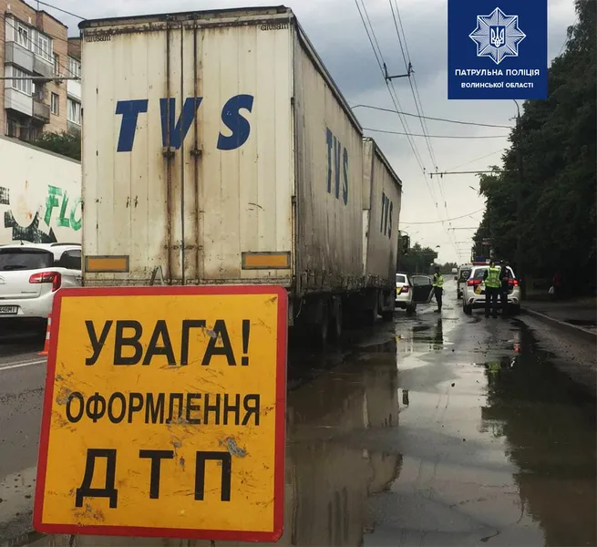 У Луцьку на Конякіна фура переїхала пішохода (відео)