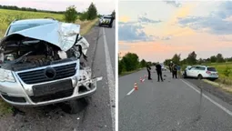 П'яний і без прав: на Волині водій Volkswagen влупився в Mercedes-Benz, є травмована (фото)