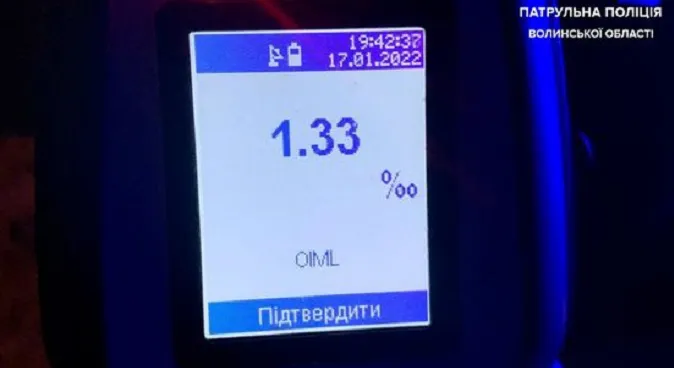 У Луцьку зловили п'яного водія на Daewoo (фото)