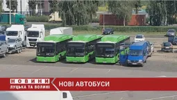 Зелені! Луцьком їздитимуть нові автобуси (відео)