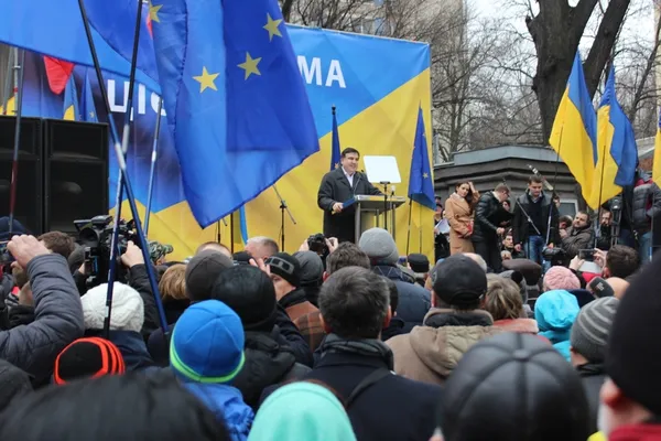 Міхеїл Саакашвілі на мітингу