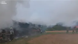 Минулої доби розряди блискавок спричинили шість пожеж на Волині (фото)