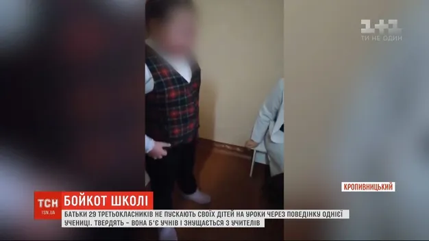 У Кропивницькому батьки не впускають дітей до школи через третьокласницю-забіяку (відео)