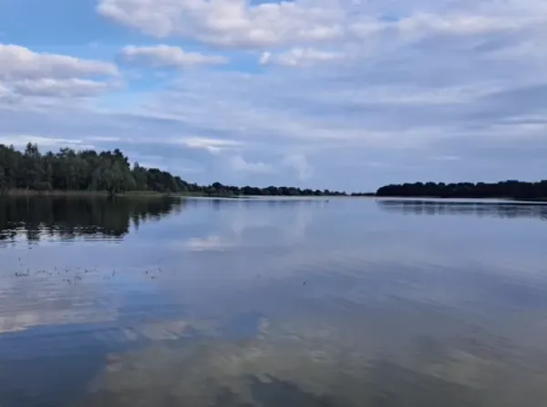 Змінює колір залежно від погоди: на Поліссі ховається глибоке прозоре озеро з бірюзовою водою (фото, відео)