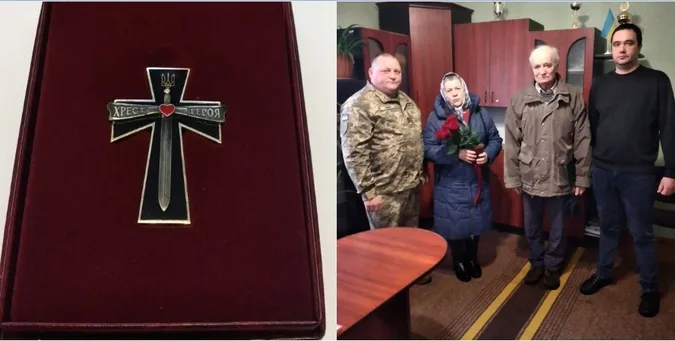На Волині рідним загиблого воїна вручили його почесний орден «Хрест Героя»