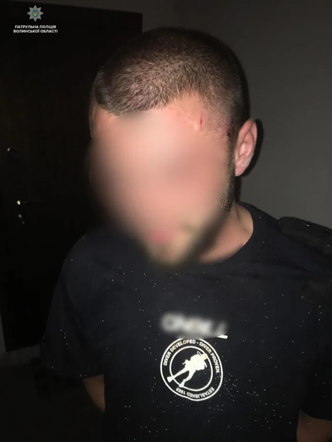 Домашнє насильство і напад на поліцейського: у Луцьку затримали дебошира (фото, відео)