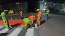 Показали, як на Волі у Луцьку наносили розмітку (відео)