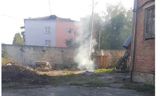 Палив траву: небайдужі лучани «здали» чоловіка муніципалам (фото)