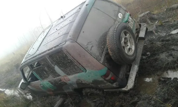 На Волині джип браконьєрів застряг у багнюці (фото)