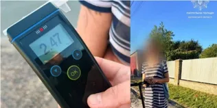 0,99 і 2,47 проміле: на Волині зловили двох п'яних водіїв електросамокатів (фото)