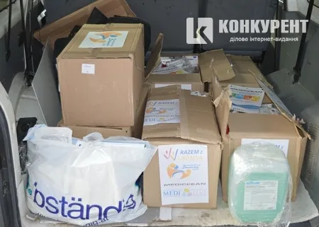 Бізнесмени з Польщі подарували волинській лікарні господарські товари