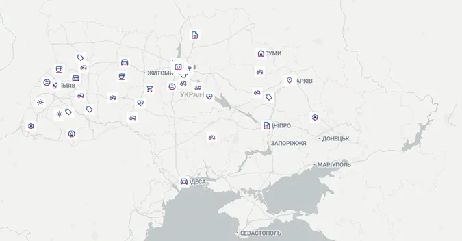 В Україні створили інтерактивну карту ветеранських бізнесів, у Луцьку таких – два
