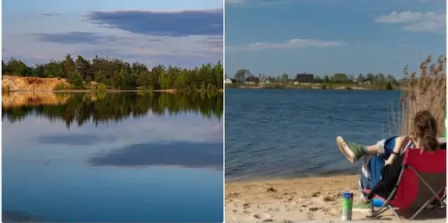 Поліське море: серед пісочних дюн розкинулася смарагдова лагуна з кришталевою водою (фото)