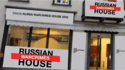 «російський дім» у Давосі перетвориться на «Дім воєнних злочинів росії» (фото)