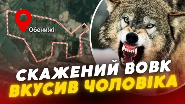 На Волині скажений вовк розгулював селом і покусав чоловіка: моторошні деталі (відео)