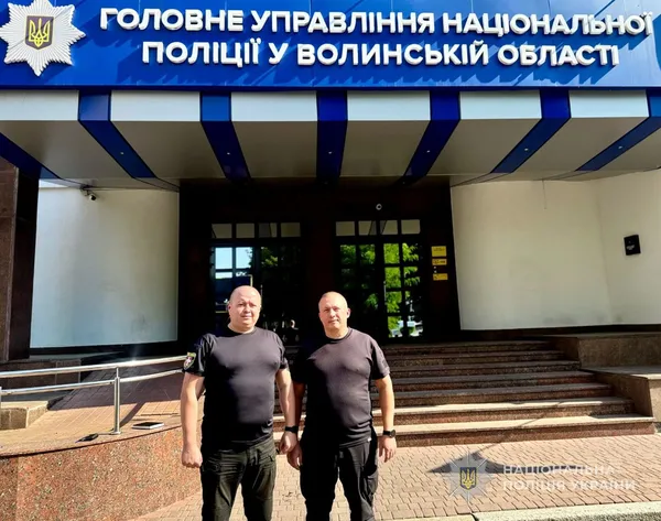 Майори поліції Олег Стернічук та Геннадій Сищук