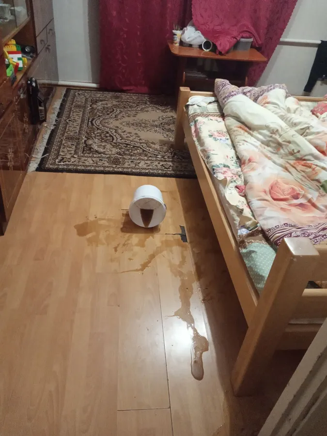 У Луцькому районі в будинок священника УПЦ закинули відра з гноївкою (фото)