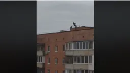 Небезпечні ігри: на даху луцької багатоповерхівки бігають діти (відео)