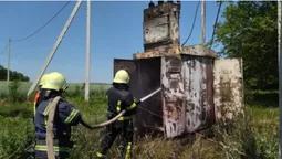 У Луцькому районі горіла трансформаторна підстанція (фото)