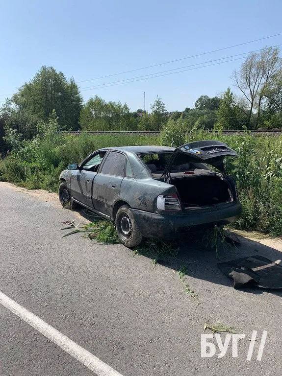Догори колесами: у Володимирському районі авто злетіло у кювет (фото)