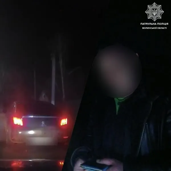 П'яний і позбавлений «прав»: луцьким патрульним «здали» водія-порушника