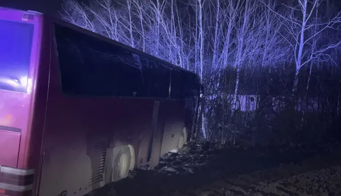 Водій виїхав на зустрічну смугу: у Польщі автобус із 26 українцями потрапив у ДТП (фото)