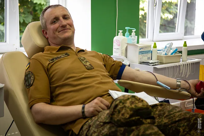 Волинські гвардійці здали кров для поранених побратимів (фото)