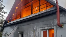 На Волині горів житловий будинок (відео)