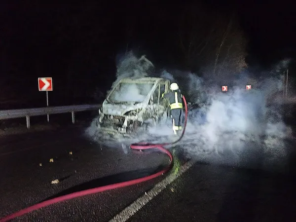 На Ковельщині посеред дороги загорівся автомобіль