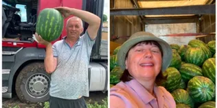 Їдуть поміж мінними полями: як подружжя пенсіонерів возить на Волинь південні кавуни (фото)