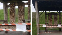 У Володимирі через шквальний вітер закрили трон для відвідувачів (фото)