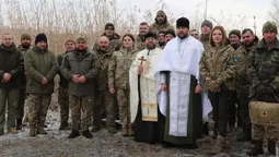 «Князівська»  бригада з Волині відсвяткувала Водохреще (фото)