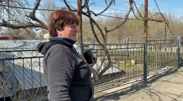 Господиня Ліна фарбує паркан перед святами