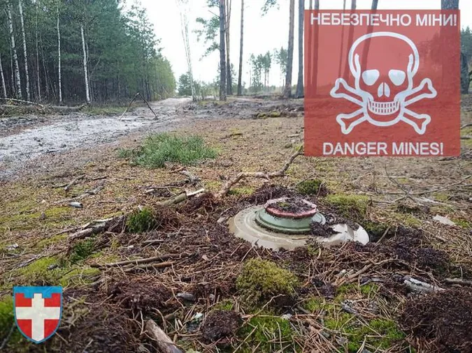 На Волині на прикордонні з Білоруссю замінували ліси й дороги (відео)